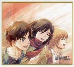 【中古】紙製品 エレン＆ミカサ＆アルミン 「進撃の巨人 ミニ色紙コレクション」 C97グッズ