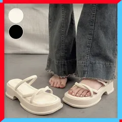 新品 厚底サンダル レディース ミュールサンダル 美脚 夏 サマーサンダル 海 履きやすい ファッション靴 【送料無料】