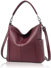 ノーブランド 母の日 トートバッグ レディース 斜めがけ ショルダーバッグ 大容量 通勤バッグ 肩掛け カバン a4対応( レッド)