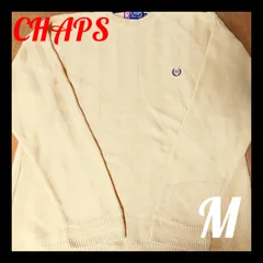 訳あり　チャップス　ラルフローレン　黄　M　古着　アメカジ　刺繍　ロゴ　○