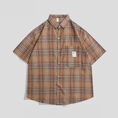 サノバチーズ/ストライプストライプオープンカラーシャツ/XL/ワイド