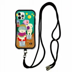 [iPhoneXR(テンアール)] iPhoneSE 第2世代 第3世代 i-coronケース スマホショルダー付 アニマル柄 動物 iPhone 15 Pro 14 Plus 12 11 耐衝撃 スマホケース ショルダーストラップ 斜め掛け ビションフリーゼ