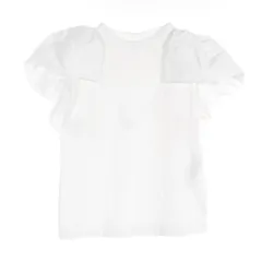 アレキサンダーマックイーン Alexander McQueen ブラウス 762903 ホワイト コットン フリルスリーブTシャツ レディース Used Aのサムネイル