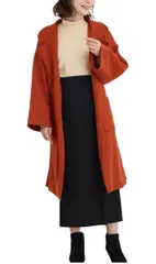 ロングコート レディース オーバーサイズ チェスターコート ベルト付き 女優風