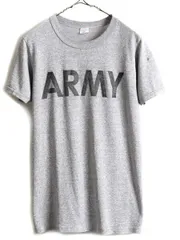 80s USA製 ■ チャンピオン ARMY プリント 半袖 Tシャツ ( メン