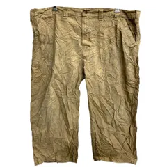 Carhartt ワークパンツ W48 カーハート ペインターパンツ ビッグサイズ ベージュ コットン 古着卸 アメリカ仕入 2412-548