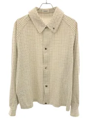 THE RERACS ザ リラクス 21AW チェック柄シャツブルゾン ホワイト 48 21fw-rebl-271-2-jのサムネイル