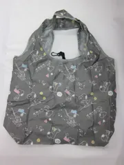 エコバッグ　コンパクト　折りたたみ　ショッピングバッグ　軽量　キャラクター　スヌーピー　お出かけ　買い物　グレー