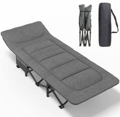(グレー) 耐荷重200kg おりたたみべッド収納便利 キャンプベッド アウトドアベッド こっと 軽量 通気性 防水 折りたたみベッド コット 簡易ベッド 折り畳み式ベッド ATORPOK