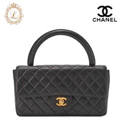 CHANEL シャネル　 ハンドバッグ　 マトラッセ 　ココハンドル 　親子　ラムスキン　黒　 ゴールド金具　 レディースバッグ　ブランド【中古】【送料無料】