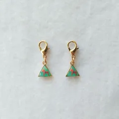 蓄光 幸運モチーフ ダーラナホース ノルウェー 国旗柄 ファスナーチャーム ペア おそろい