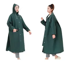 [CITER] レインコート メンズ レディース 2024新型 二重透明レインバイザー 自転車 リュック対応 レインウェア レインポンチョ カッパ ロング丈 大きいサイズ 雨合羽 通学 防水 防風 超撥水 雨具 雨衣 梅雨対策 男女兼用 通勤 収納袋付 (