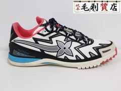 ルイヴィトン LOUIS VUITTON LVスプリントライン 21年 レザー メッシュ スニーカー サイズ7.5 ホワイト マルチカラー 【中古】靴