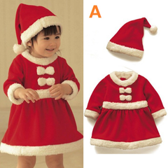 80 90 サイズ　サンタ　コスプレ　キッズ　女の子　子供服