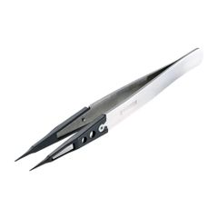新品 ホーザン(HOZAN) ESDチップピンセット 静電気対策 先端幅0.4mm 全長125mm 本体材質:ステンレス チップ:PEEK P-641-S