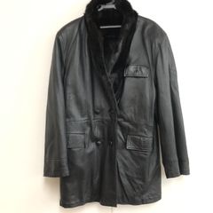 SAGAMINK サガミンク レザージャケット リバーシブル 肩パット メンズ 毛皮 アウター 冬用 25e菊
