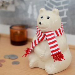 しろくま貯金箱 Polar Bear Money Box 2021 マフラー付き