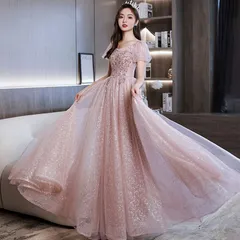 ブライズメイド ドレス 花嫁 フォーマル ドレス 演奏会 結婚式 パーティードレス ロングドレス お誕生日 披露宴 卒業式 お呼ばれ 二次会 ワンピース ドレス 花嫁 二次会 hunsha04