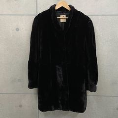 美品】ウィステリア ファー レザー コート XXL ブラック 黒 大きい 