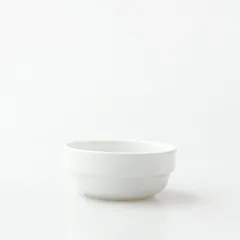 【新品】【1点販売】Saturnia[サタルニア] スタックボウル 12cm [深皿 磁器 ホワイト スタッキング 350ml シンプル イタリア製 業務用食器]のサムネイル