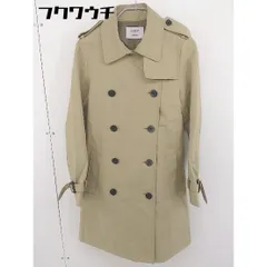 ◇ ◎ STUDIOUS ステュディオス ウエストベルト付き 長袖 トレンチ コート サイズ0 ベージュ系 レディース  【中古】 【1201280004408】のサムネイル