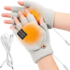 冬用速暖手袋 手袋 メンズ 電熱グローブ 指切り カバー 2way グローブ USB給電式 電熱手袋 防寒手袋 男女兼用 保温 防寒 通勤 通学 パソコン作業 新品