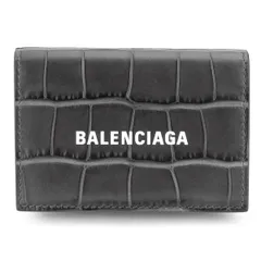 新品 バレンシアガ BALENCIAGA 3つ折り財布 キャッシュ ブラック