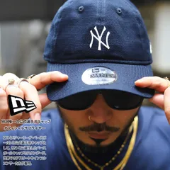ニューエラ NEW ERA キャップ ニューヨークヤンキース メンズ 春夏秋冬用 紺 大きいサイズ MLB ヤンキース NY ロゴ 9twenty 帽子 cap ローキャップ 浅め ベースボールキャップ 麻 リネン 高級感 b系 ヒップホップ 14109800