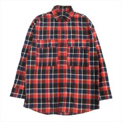 美品＊イザベルマランエトワール コットンピンタックブラウス 38 レッド系総柄 美品＊イザベルマランエトワール コットンピンタックブラウス 38