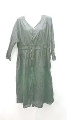 ◇ ◎ JOURNAL STANDARD relume Vネック 無地 ウエストゴム 長袖 ロング ワンピース サイズF ブラック レディース E 【1309250045076】