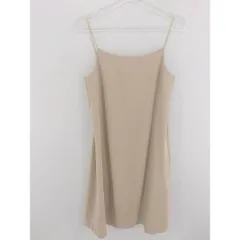 ◇ FRAY I.D フレイ アイディー 膝下丈 キャミソール ワンピース 1 ベージュ *  【1002797389824】