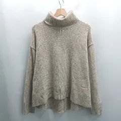 ◇ ⊇ Sonny Label URBAN RESEARCH タートルネック ハイゲージ ニット 長袖 セーター サイズF ベージュ レディース E  【1504240003634】