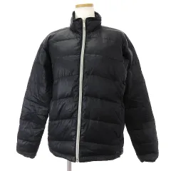 エーグル AIGLE ダウンジャケット  ポケッタブル ロゴ ワンポイント 黒 ブラック Mのサムネイル