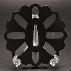 BK0135　日本刀装具　刀鍔　透し　鉄地　透　鍔　刀剣美術　重量：約102G