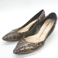 ◇ FABIO RUSCONI ファビオ ルスコーニ ヒョウ柄 パンプス サイズ36 1/2 ブラウン系 レディース E  【1407180046412】