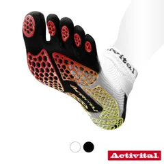 Activital アクティバイタル Activital PRO ラン グリップ付 5本指 靴下 ソックス フットサポーター ランニング マラソン ウォーキング 捻挫防止