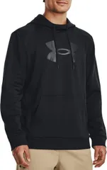 【送料無料】 アンダーアーマー メンズ パーカー・スウェット フーディー アウター Under Armour Men's Armour Fleece Big Logo Hoodie Black