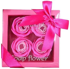 morningplace ソープフラワー ギフト ボックス 石鹸の花 プレゼント 誕生日 母の日 などに( ピンク)