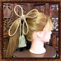 和装　髪飾り　成人式　振袖　結婚式　卒業式　和紐の花咲く清く美し飾り