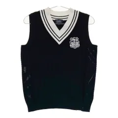 サイズ：0 PEARLY GATES パーリーゲイツ  ニットベスト ワッペン  ブラック系 [240101542255] ゴルフウェア レディース ストスト