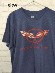 L／US古着／Ｔシャツ／シボレーコルベット／CORVETTE