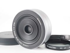 キャノン Canon EF-M 22mm f/2 STM Wide Angle Lens for EOS M silver [新品同様] #Z4983A