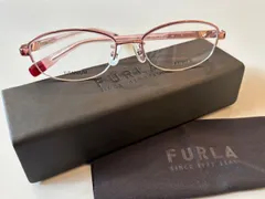 【店頭引き上げ品】FURLA　フルラ　メガネ＆ハードケース＆クロスのセット未使用品です。軽量　チタン　チタニウム　個性　美品　アイウェア