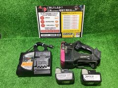 日立工機 CL14DSL コードレス全ねじカッター ※充電器 バッテリー2個付 バッテリー充電回数不明 切り替え解放ボタン破損有 現状品(オ-362)