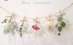 フラワーガーランド　ドライフラワー　スワッグ　ミニブーケ