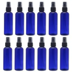 新品 Jie Du スプレーボトル 12本セット 詰替ボトル 遮光 空容器 霧吹き(100ml ブルー)