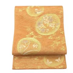 袋帯/絽/美品/西陣/ピンク/仕立上がり/10456