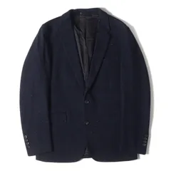 Paul Smith ポールスミス ジャケット サイズ:M / 裏地 グラフィック ネップ混 ウールコットン 2B テーラード ジャケット (253317 1353V) / PS / ネイビー 紺 / アウター ブレザー 上着【メンズ】
