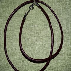 ダークブラウンレザーネックレス