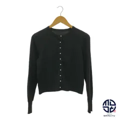 GRACE CONTINENTAL グレースコンチネンタル 黒 ブラック パール ニットカーディガン トップス レディース サイズ36 服 アパレル ファッション